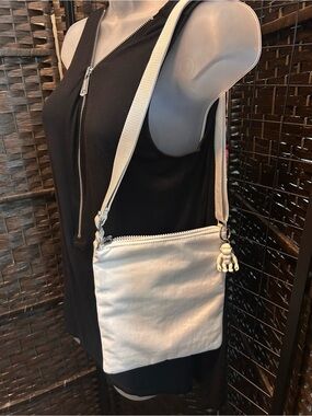 Kipling white keiko Crossbody Zip-Front Shoulder Bag